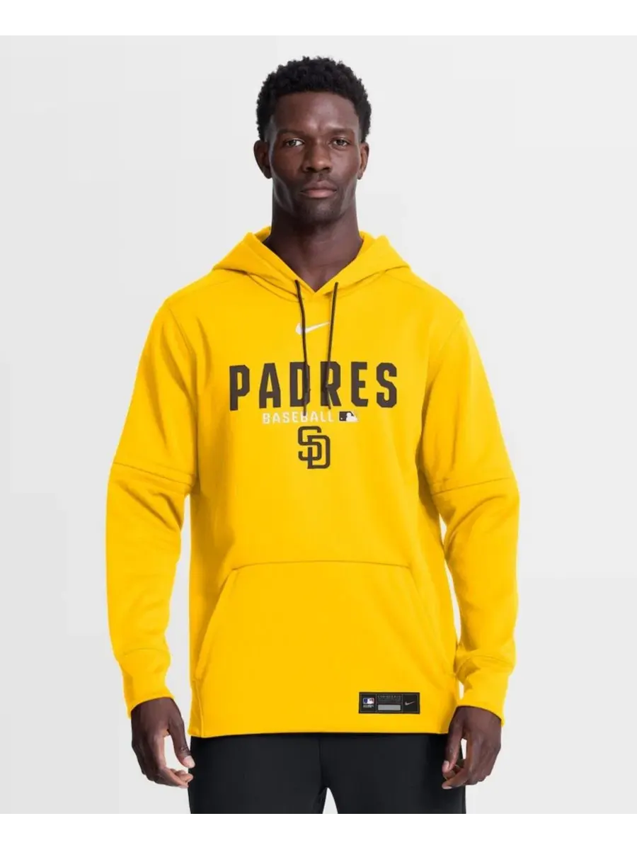 Худи Nike Authentic Collection Therma-FIT с съемными рукавами, San Diego Padres — изображение 1 из 5, золото