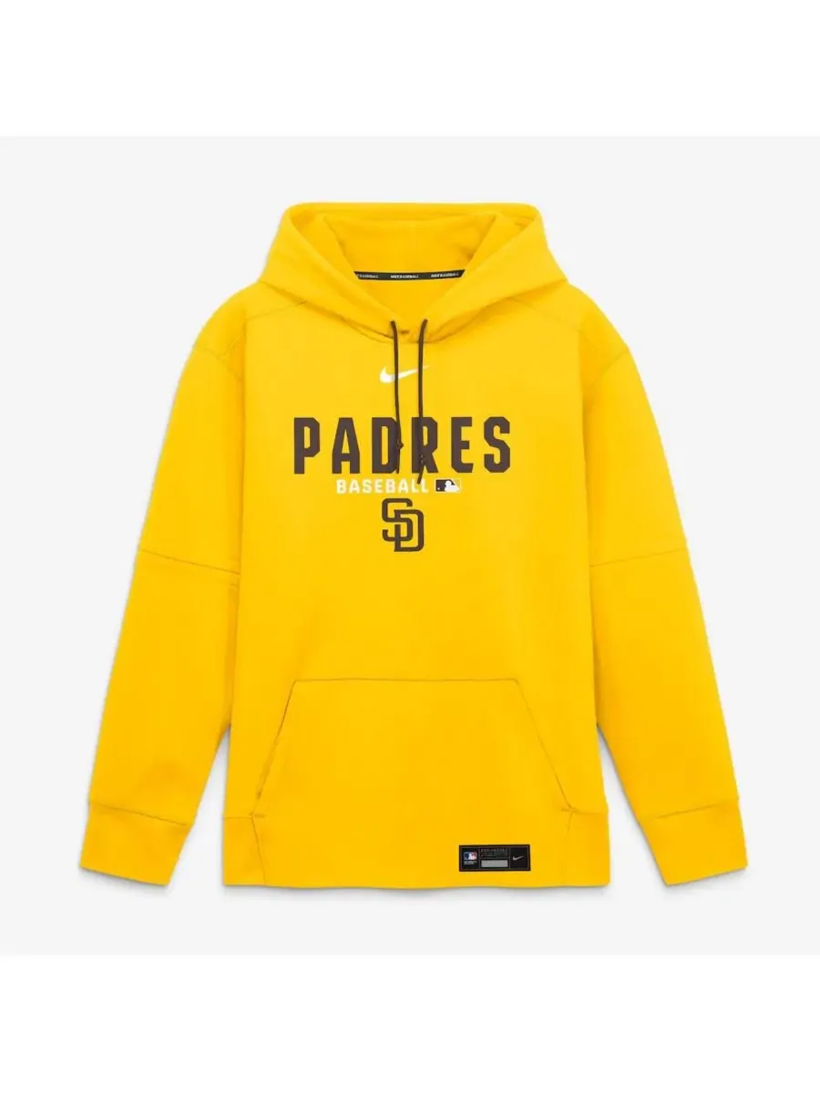 Худи Nike Authentic Collection Therma-FIT с съемными рукавами, San Diego Padres — изображение 2 из 5, золото