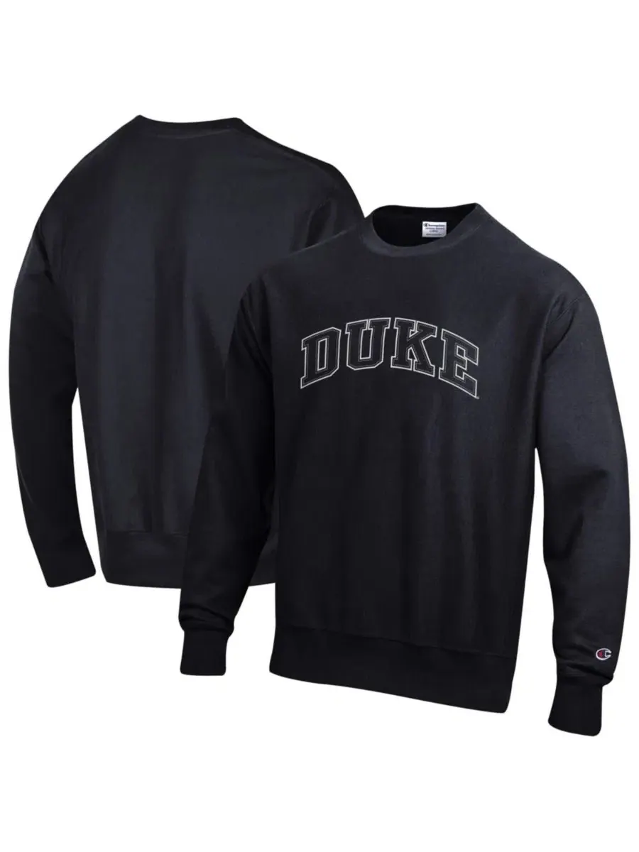 Толстовка Champion Reverse Weave с принтом Duke Blue Devils — изображение 1 из 3, черный