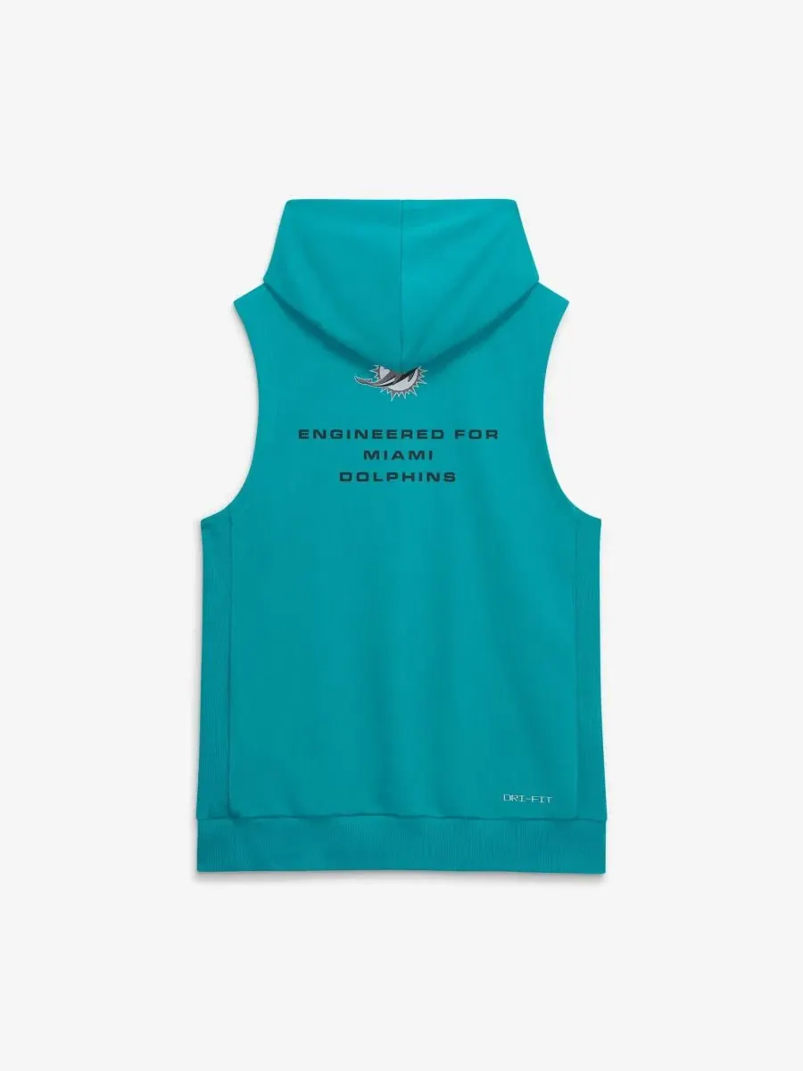 Безрукавка с капюшоном Miami Dolphins Nike — изображение 2 из 2, голубой