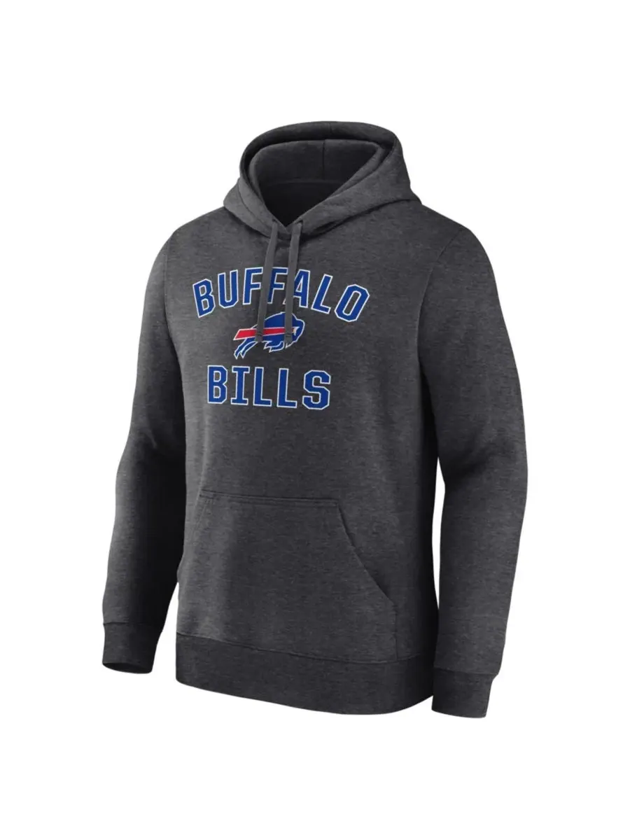 Худи с капюшоном с принтом Arch Victory Buffalo Bills Logo Athletic — изображение 2 из 3, темно-серый