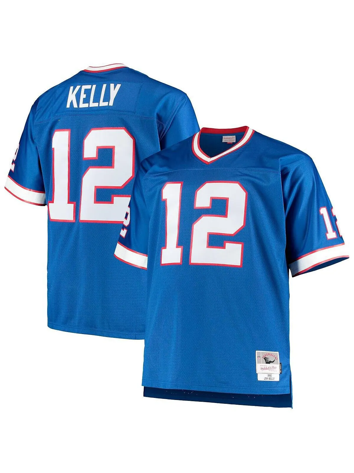 Мужская футболка jim kelly royal buffalo bills big and tall 1990 года, копия джерси для пенсионеров — изображение 1 из 3