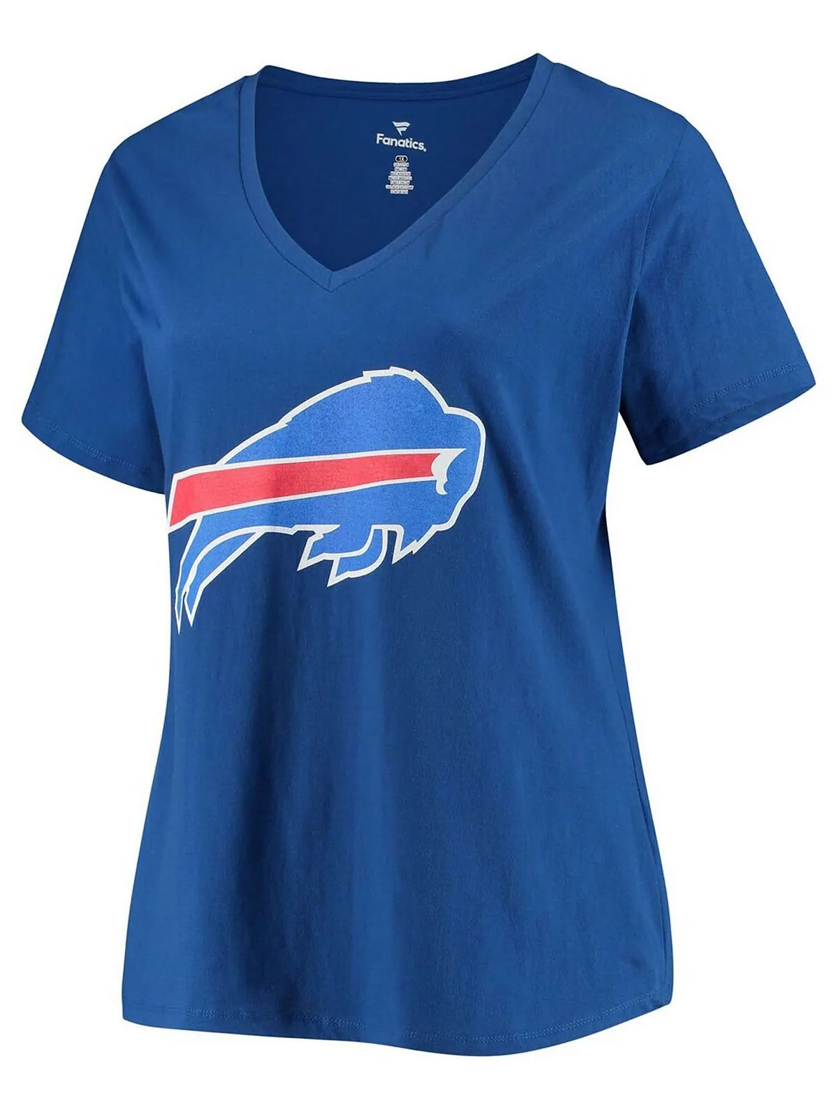 Женская футболка с v-образным вырезом имени и номера Josh Allen Royal Buffalo Bills Fanatics — изображение 2 из 3