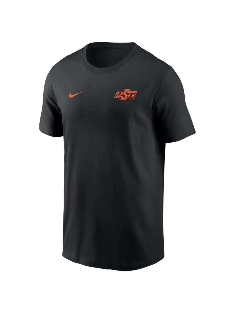 Футболка с коротким рукавом Oklahoma State Cowboys 2025 Sideline Legend Performance Nike — изображение 2 из 3, черный