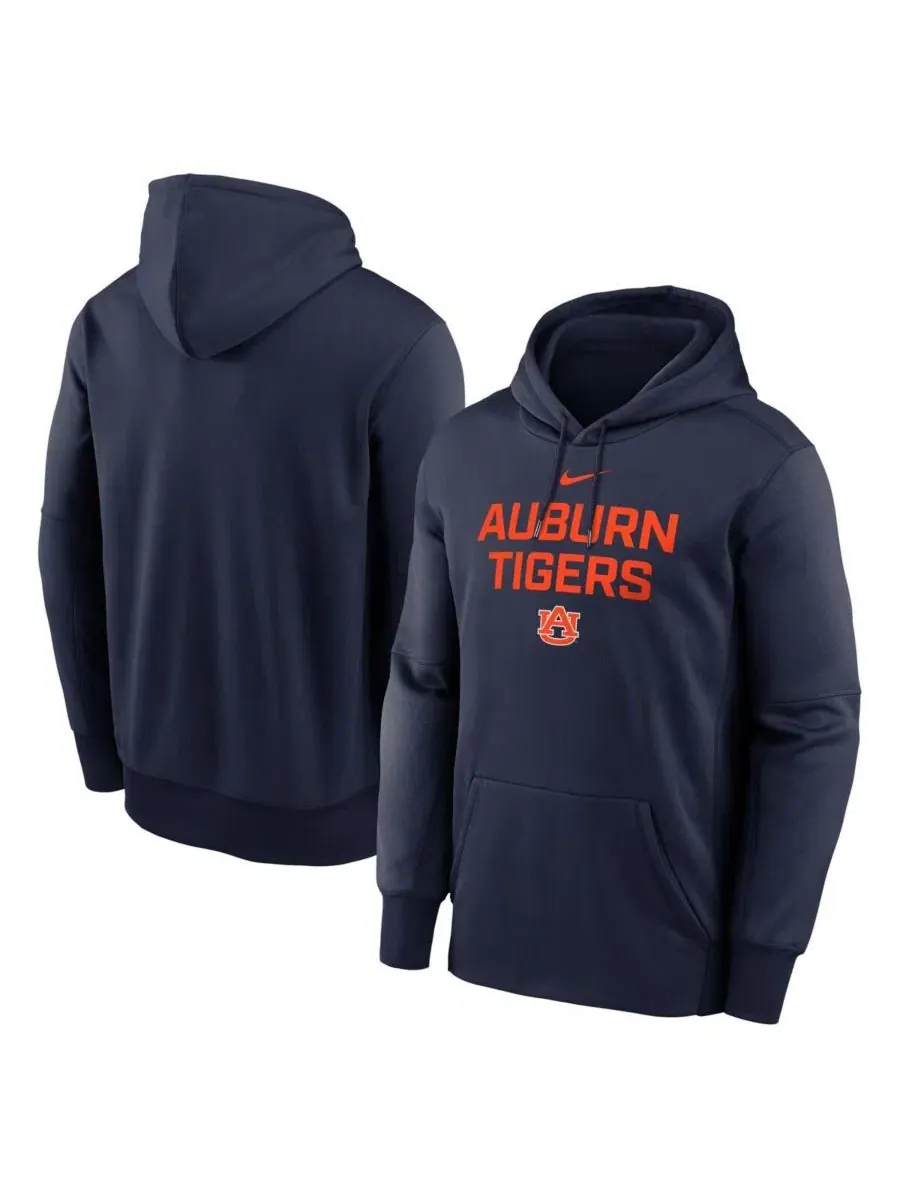 Толстовка с капюшоном Nike Auburn Tigers Dri-FIT — изображение 1 из 3, темно-синий