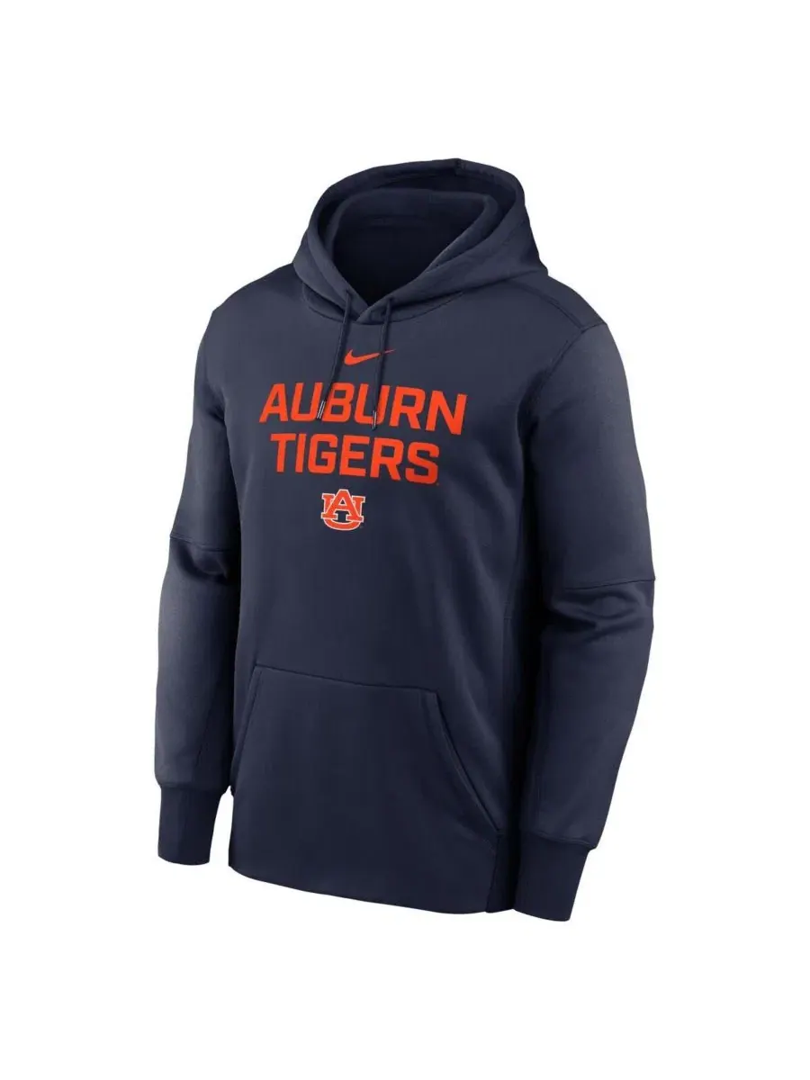 Толстовка с капюшоном Nike Auburn Tigers Dri-FIT — изображение 2 из 3, темно-синий