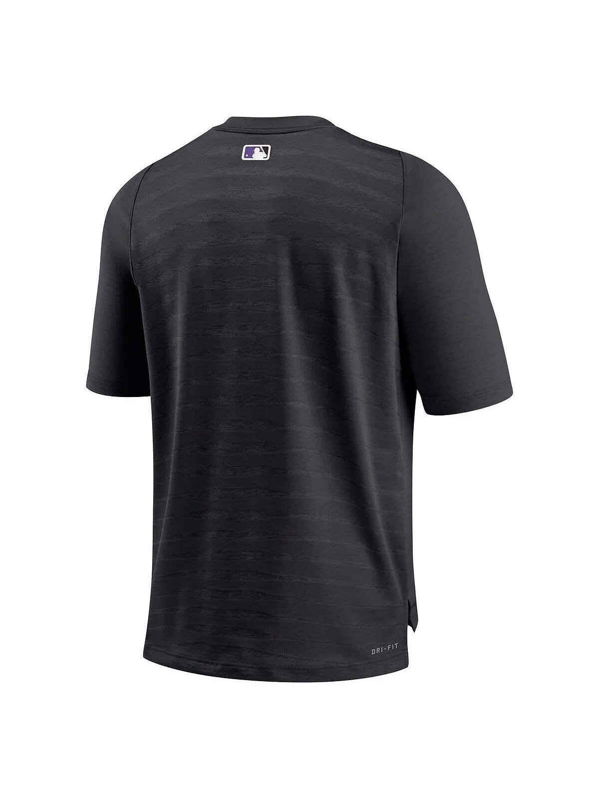 Мужская черная футболка Colorado Rockies Authentic Collection Pregame Raglan Performance с — изображение 2 из 3, черный