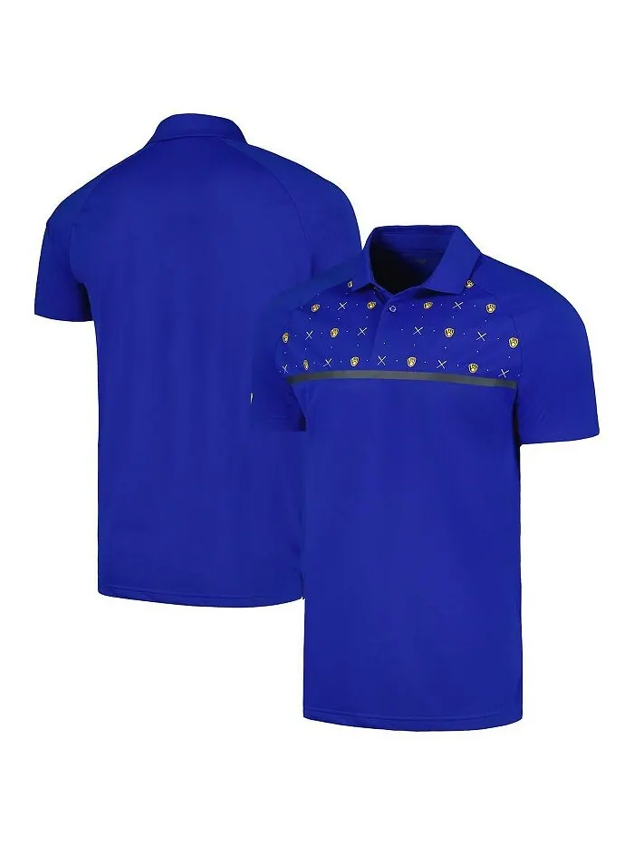 Мужская рубашка-поло реглан Royal Milwaukee Brewers Sector Batter Up LevelWear