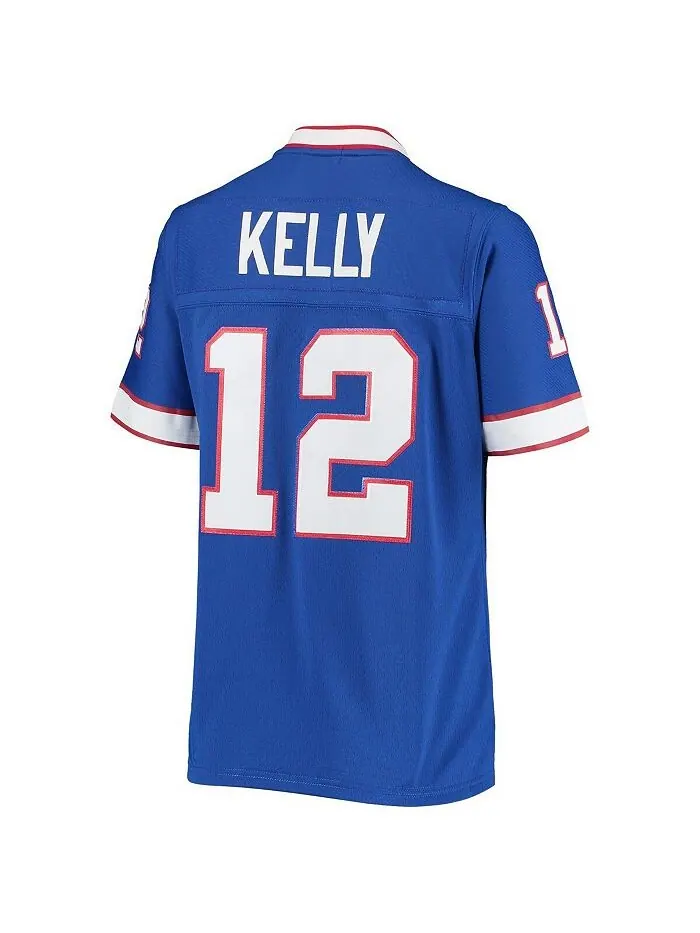 Женская джерси Jim Kelly Royal Buffalo Bills 1990 Legacy Replica Джерси Mitchell & Ness — изображение 2 из 3, королевский
