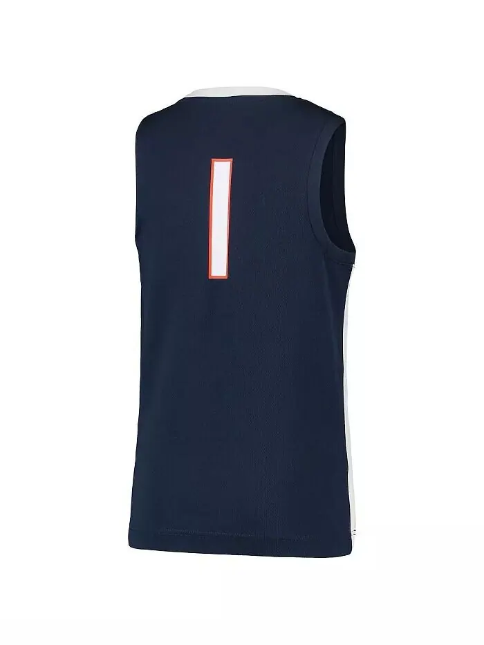 Реплика баскетбольной майки команды Big Boys #1 Navy Virginia Cavaliers Team Nike — изображение 3 из 3
