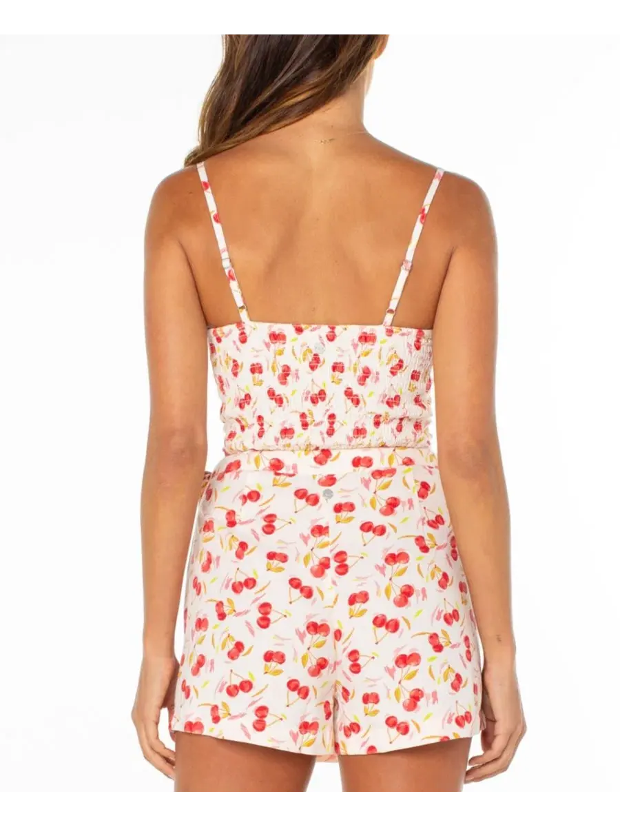 Женский топ с квадратным вырезом без рукавов Island Sun Roxy, Hibiscus Cherry On Top — изображение 5 из 5