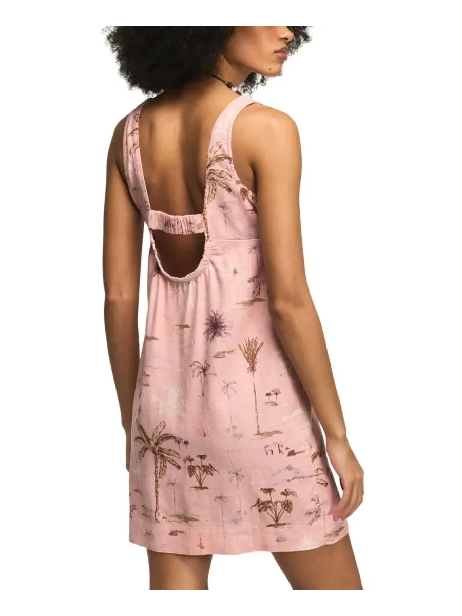 Платье-мини с принтом Palm Print Lucky Brand, Mauve Palm Print — изображение 5 из 6