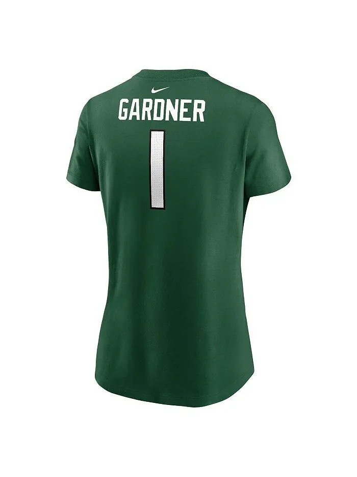 Женская футболка Sauce Gardner Green New York Jets с именем и номером игрока Nike — изображение 2 из 3, зеленый