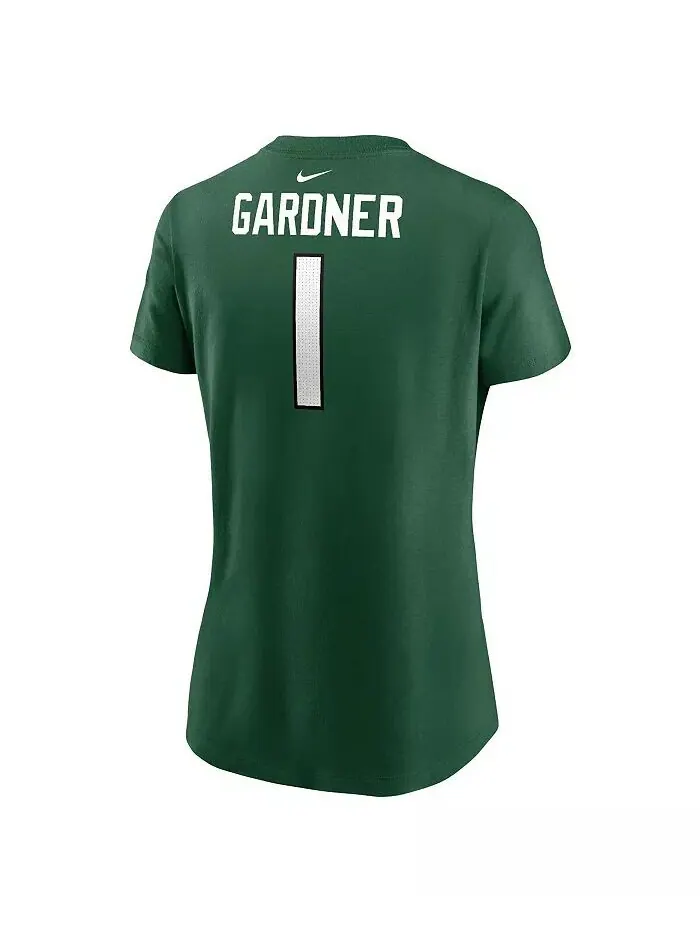 Женская футболка Sauce Gardner Green New York Jets с именем и номером игрока Nike — изображение 2 из 3