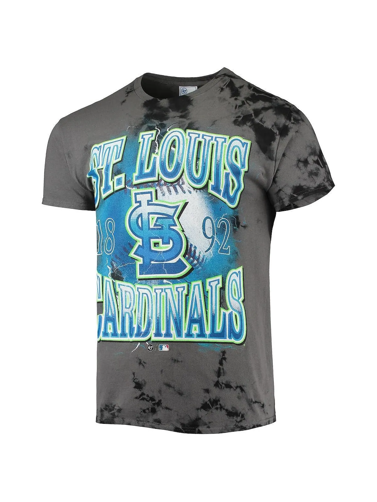 Мужская футболка '47 charcoal st. louis cardinals wonder boy vintage-like tubular tshirt '47 Brand — изображение 2 из 3
