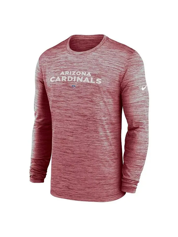 Футболка мужская Cardinal Arizona Cardinals Sideline Team Velocity Performance с длинным рукавом — изображение 3 из 3