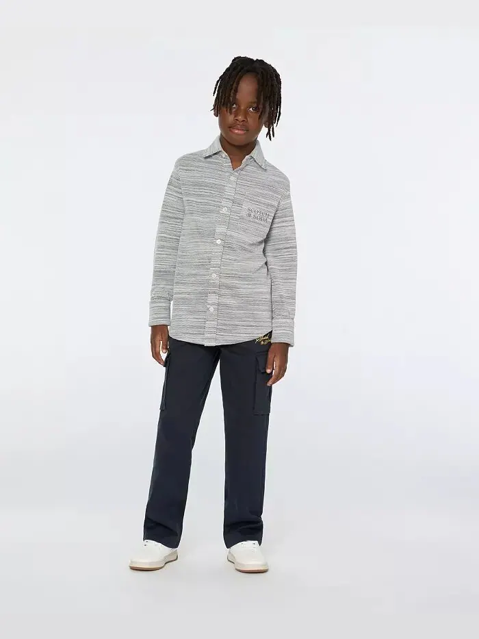 Рубашка на пуговицах Big Boys Space Dyed SCOTCH & SODA — изображение 2 из 7