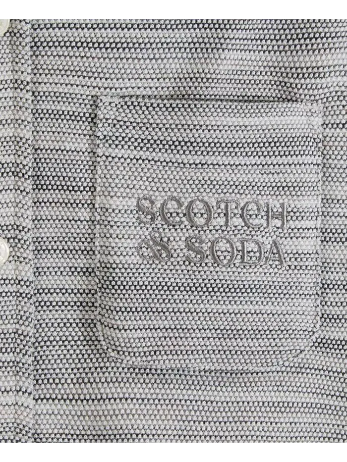 Рубашка на пуговицах Big Boys Space Dyed SCOTCH & SODA — изображение 4 из 7