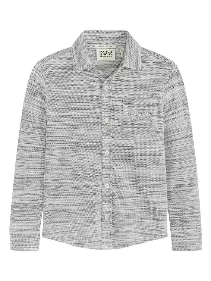 Рубашка на пуговицах Big Boys Space Dyed SCOTCH & SODA — изображение 6 из 7