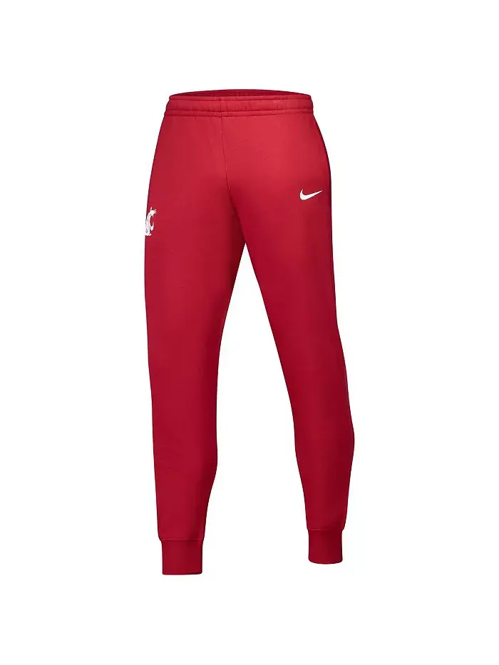 Мужские бордовые флисовые брюки Washington State Cougars Club Nike — 2
