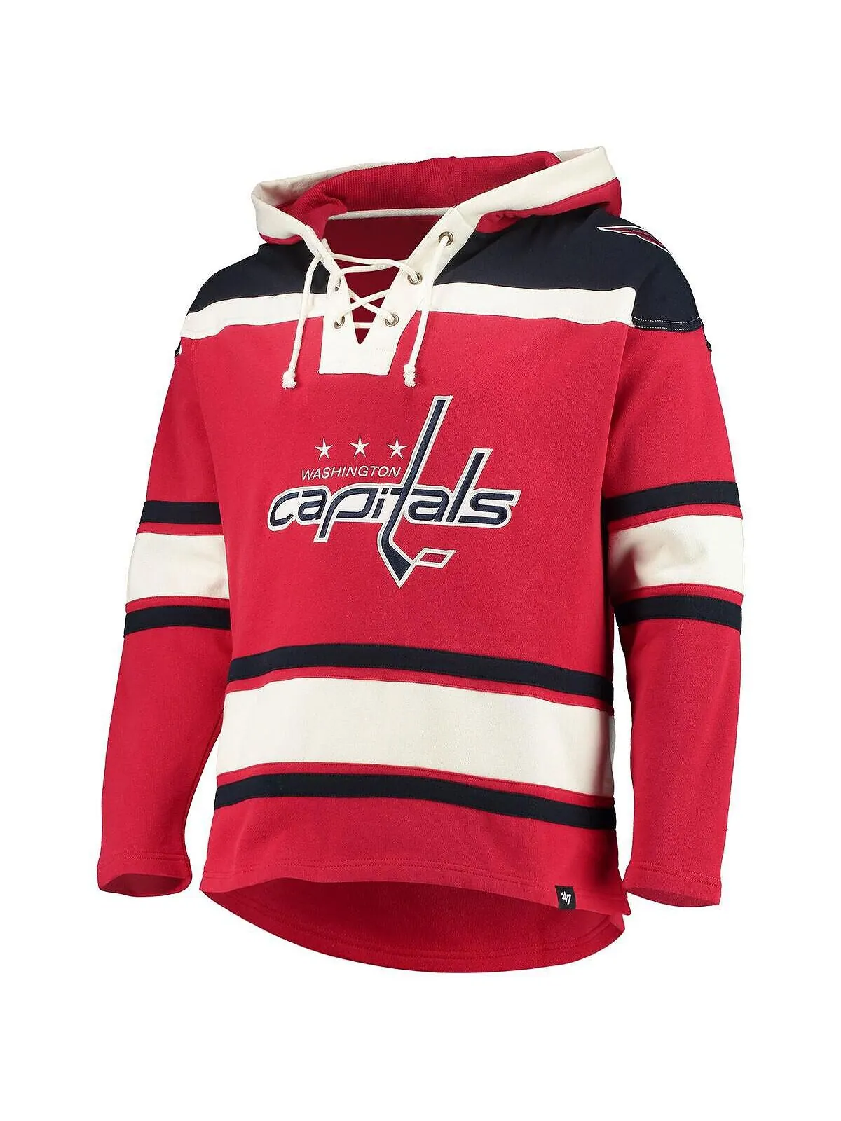 Мужская красная толстовка с капюшоном washington capitals superior lacer team '47 Brand — изображение 3 из 4, красный