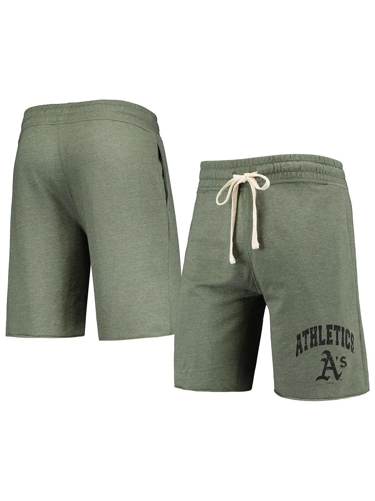 Мужские оливковые шорты oakland athletics mainstream tri-blend с меланжевым покрытием Concepts Sport — изображение 1 из 3
