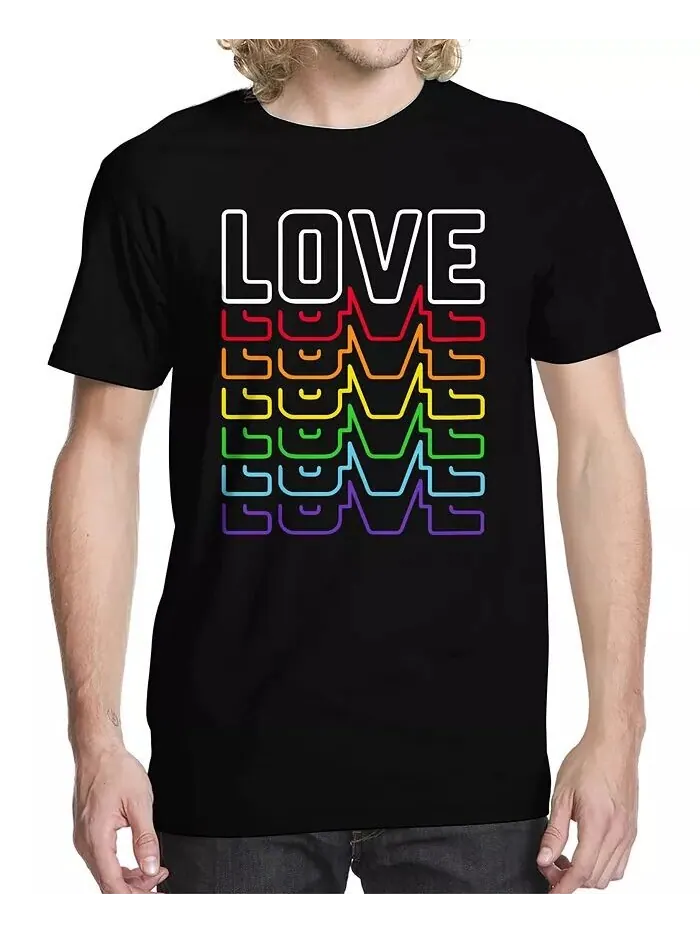 Мужская футболка с рисунком Neon Love Buzz Shirts