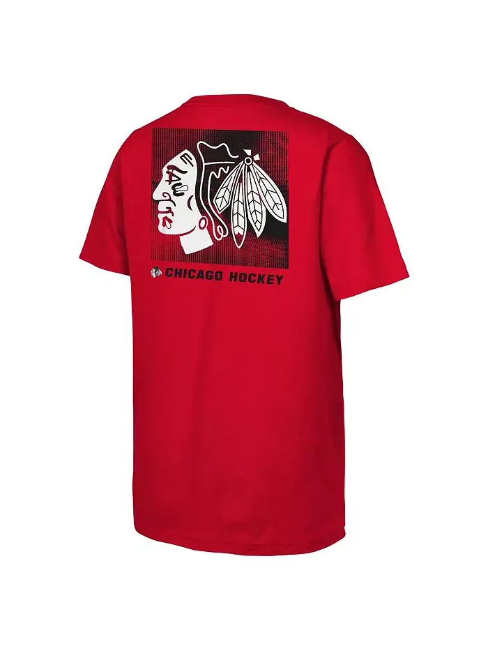 Футболка Chicago Blackhawks Atmosphere Red для больших мальчиков и девочек Outerstuff — изображение 2 из 3
