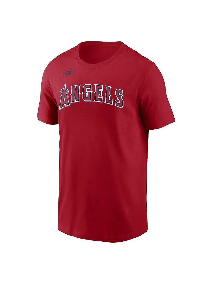 Мужская футболка Bo Jackson Red California Angels Cooperstown Collection с именем и номером Nike — изображение 2 из 3