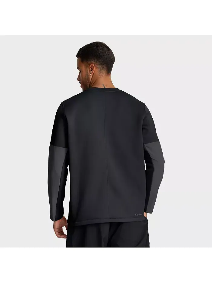 Мужская черная футболка Ohio State Buckeyes 2025 Sideline Coach Performance с длинными рукавами Nike — изображение 2 из 5