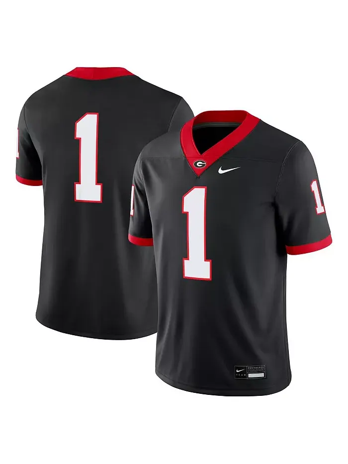 Мужская черная альтернативная игровая футболка Georgia Bulldogs Nike — изображение 1 из 3