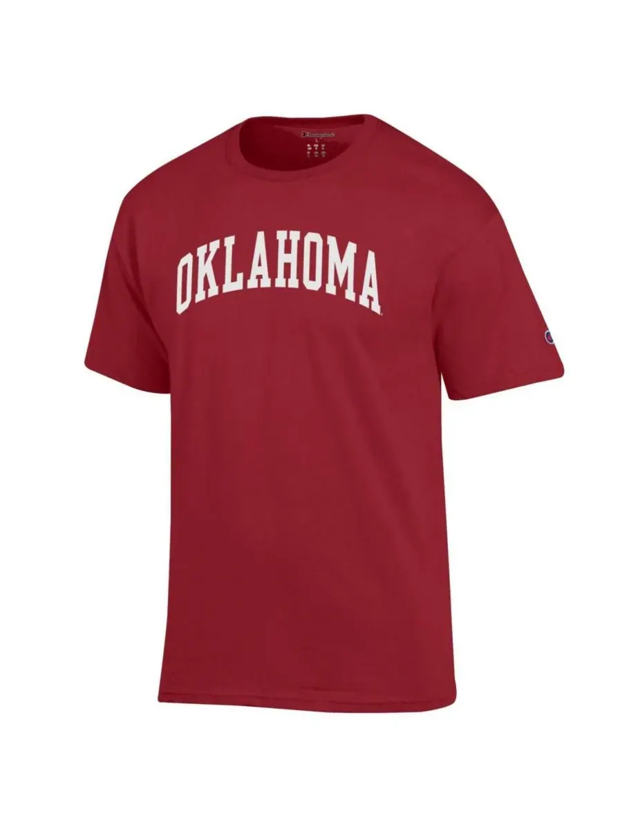 Champion Мужская футболка с базовым рисунком команды Oklahoma Sooners цвета «багровый» — изображение 2 из 3, красный