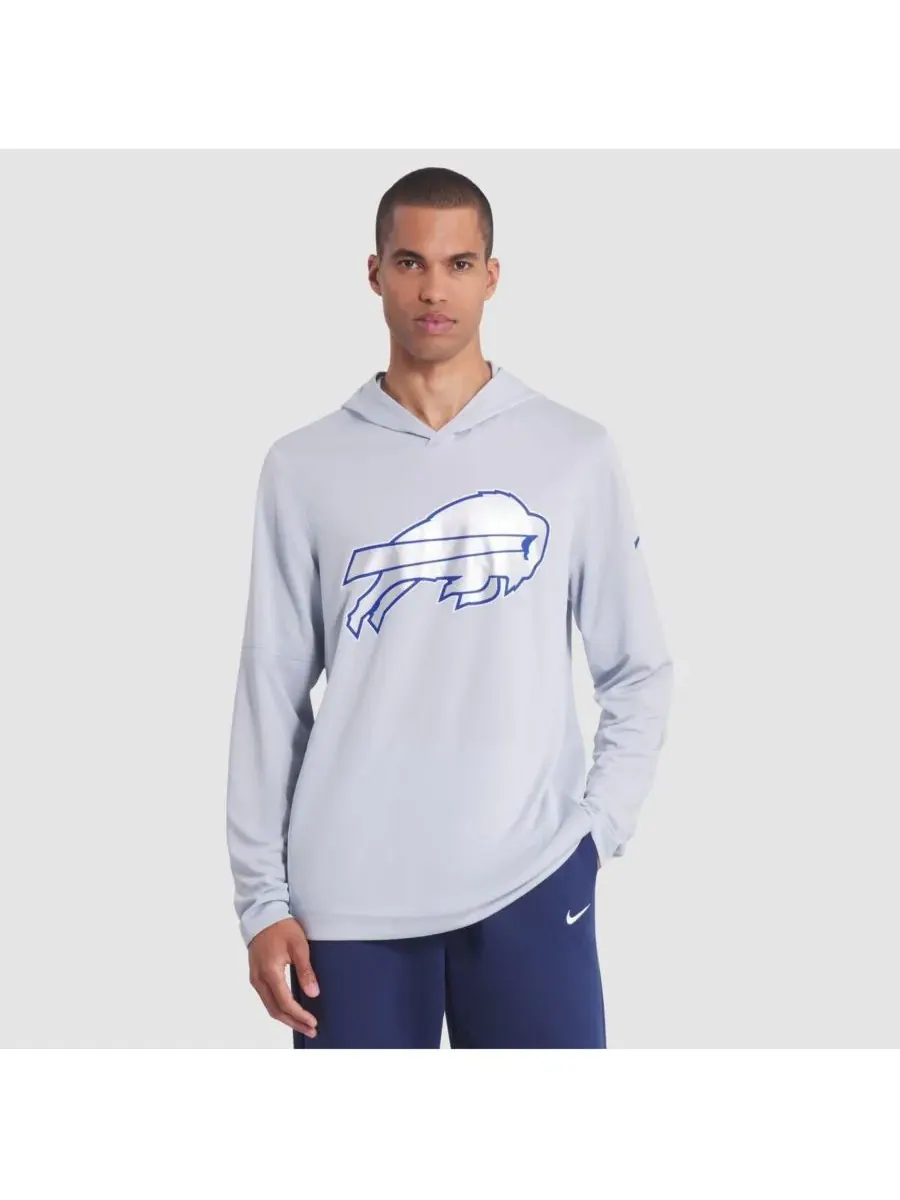 Nike Мужская серебристая толстовка с длинными рукавами Silver Buffalo Bills 2025 Rivalries — изображение 1 из 3, серебряный