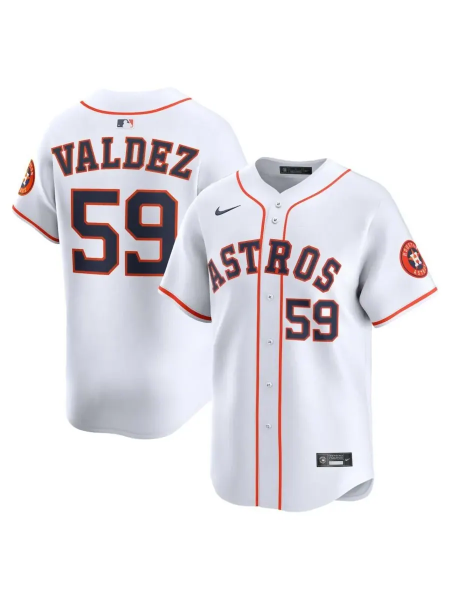 Nike Мужская белая домашняя футболка Framber Valdez Houston Astros, ограниченная серия — изображение 1 из 3, белый