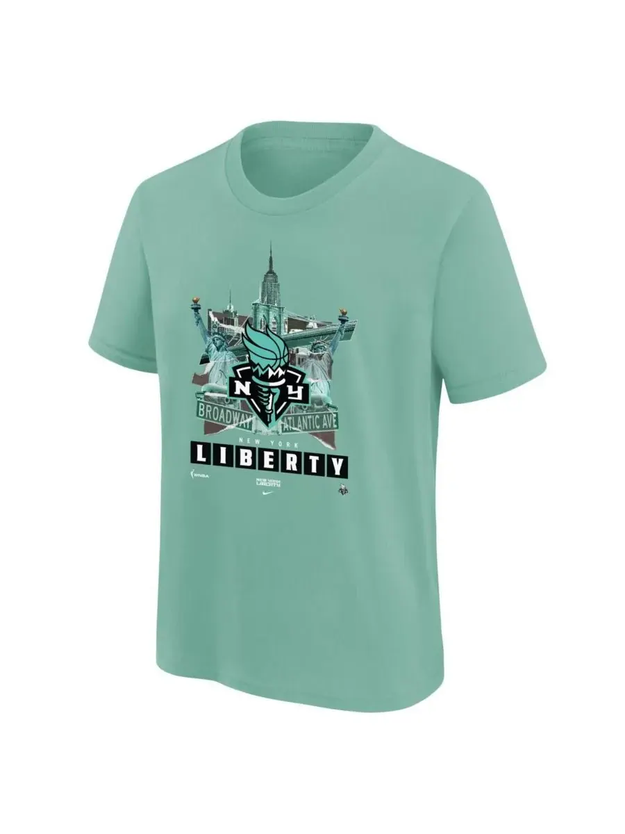 Nike Футболка Big Boys and Girls Mint New York Liberty Original Content — изображение 3 из 3, мята