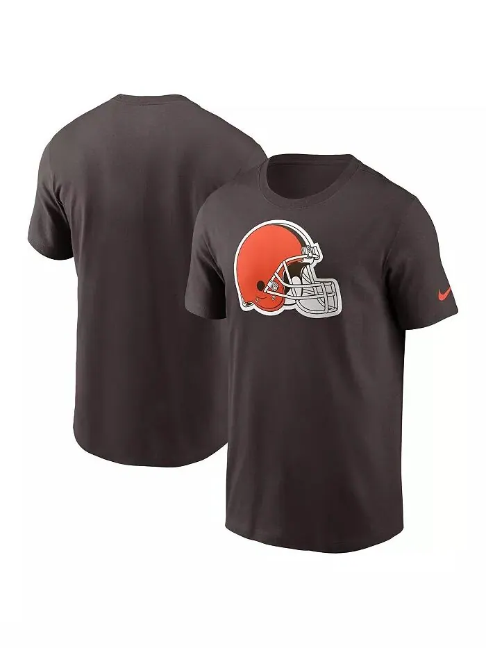 Мужская коричневая футболка с логотипом Cleveland Browns Essential Nike — изображение 1 из 3