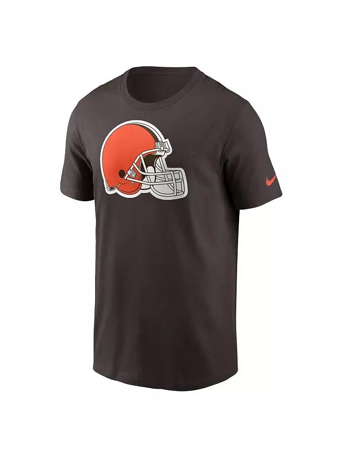 Мужская коричневая футболка с логотипом Cleveland Browns Essential Nike — изображение 2 из 3