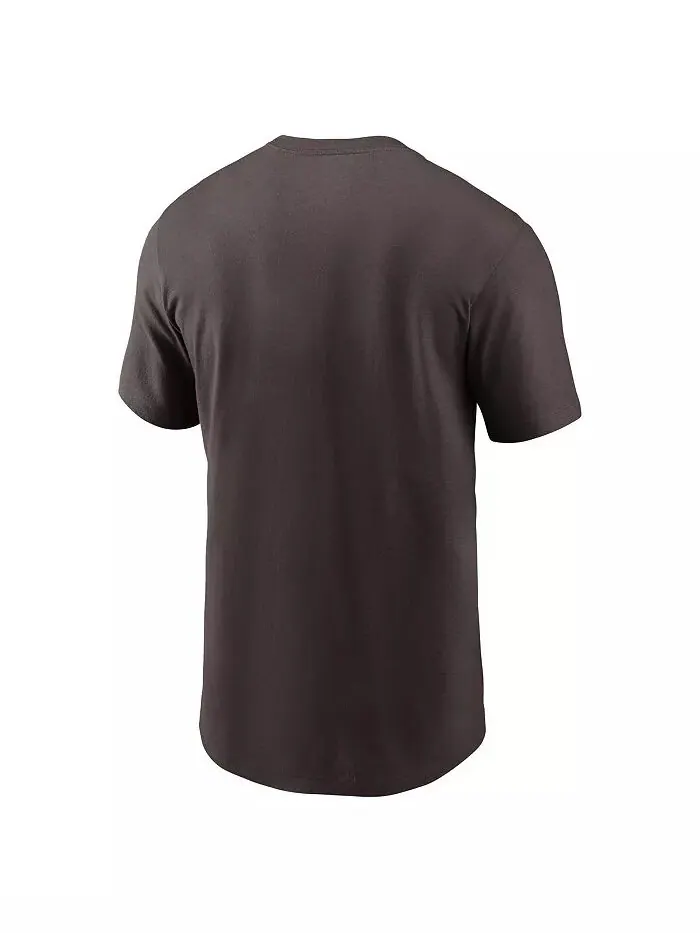 Мужская коричневая футболка с логотипом Cleveland Browns Essential Nike — изображение 3 из 3