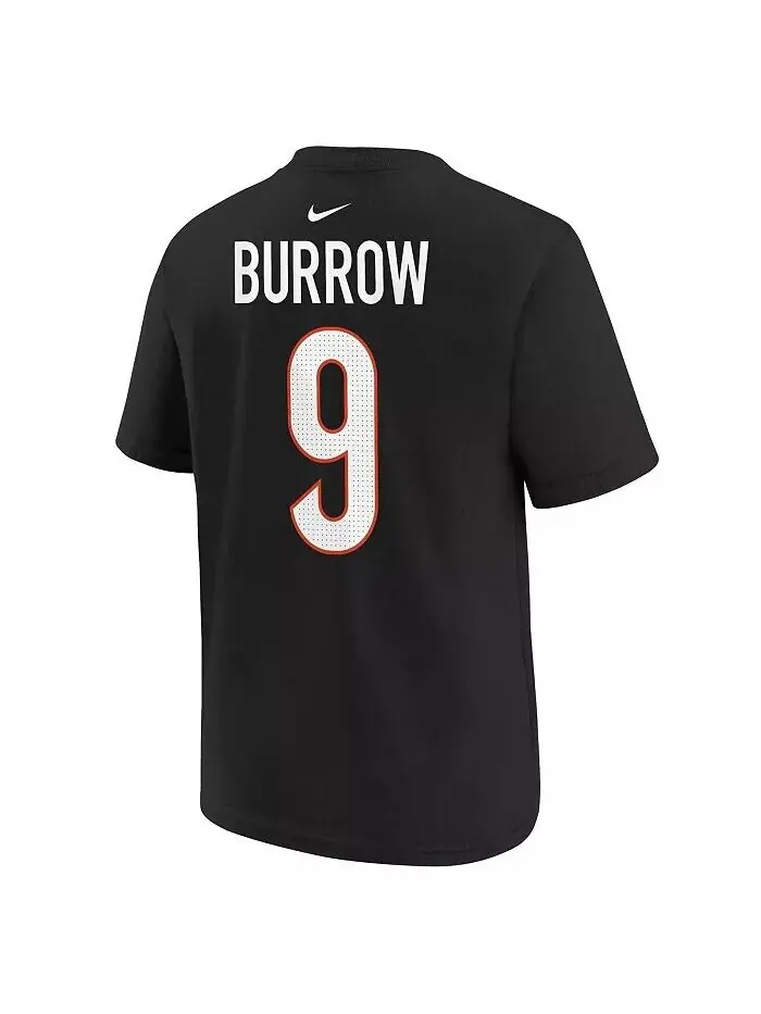 Футболка Big Boys Joe Burrow Black Cincinnati Bengals с именем и номером игрока Nike — изображение 2 из 3