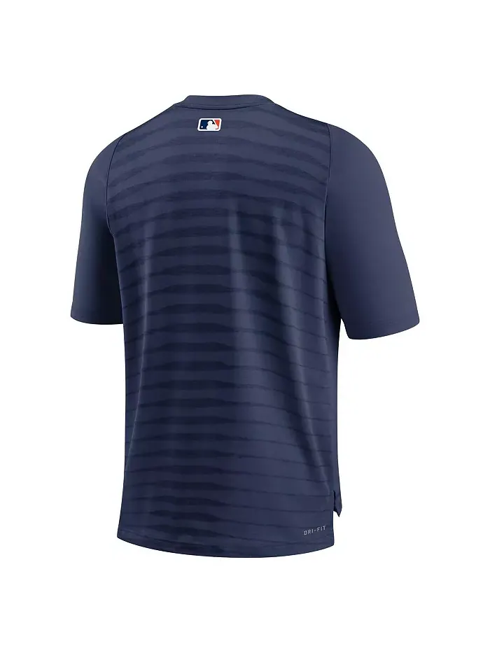 Мужская футболка Houston Astros Authentic Collection Pregame Raglan Performance V-Neck в синем — изображение 3 из 3
