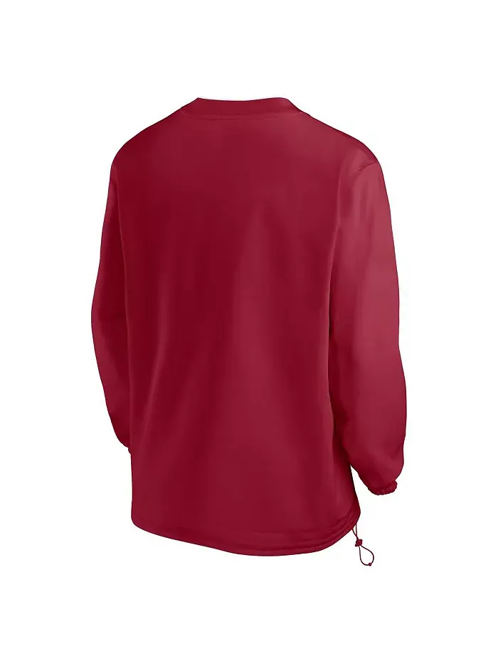 Мужская толстовка Alabama Crimson Tide 2024 Sideline Pullover цвета малинового (красного) Nike — изображение 2 из 3
