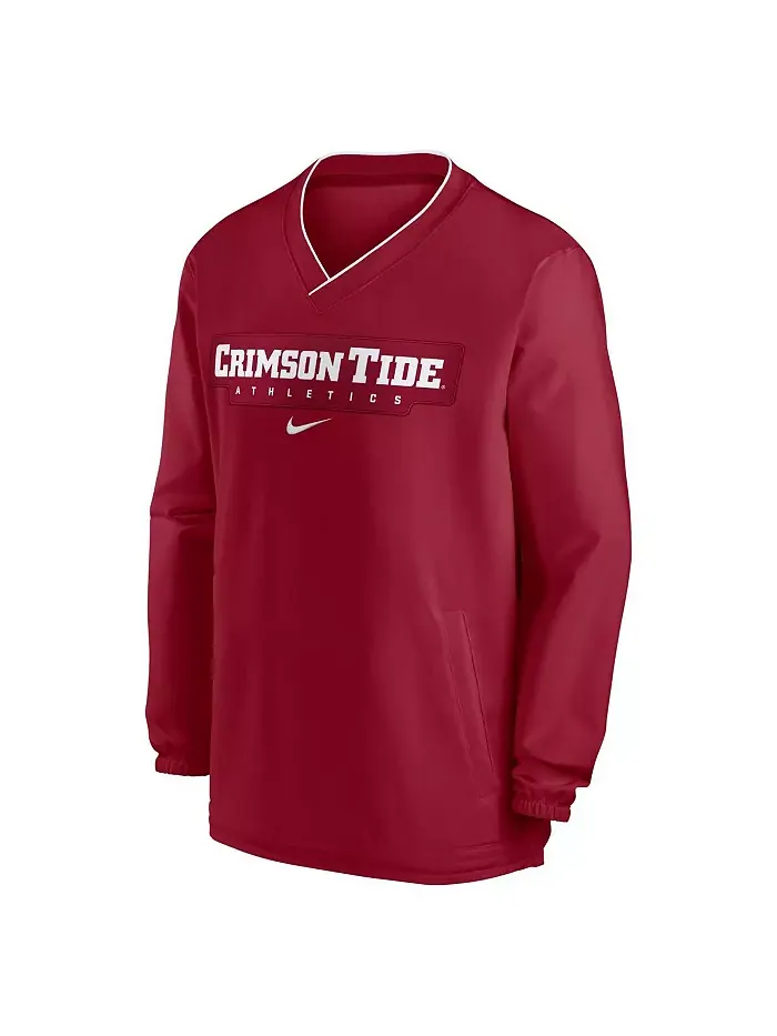 Мужская толстовка Alabama Crimson Tide 2024 Sideline Pullover цвета малинового (красного) Nike — изображение 3 из 3