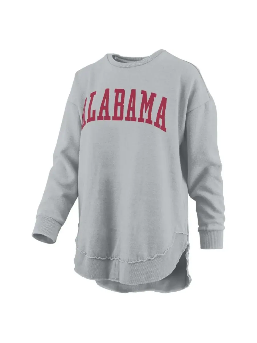 Pressbox Женская серая флисовая толстовка с длинными рукавами и принтом "Alabama Crimson Tide — изображение 2 из 3, серый