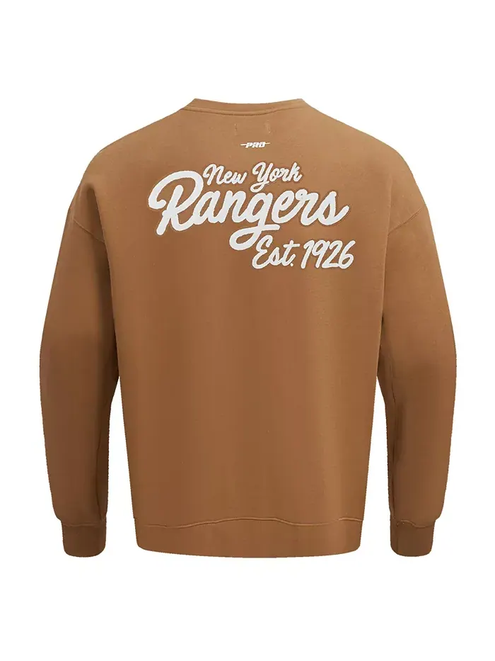Мужской коричневый свитшот New York Rangers Paint the City Pro Standard — изображение 3 из 5