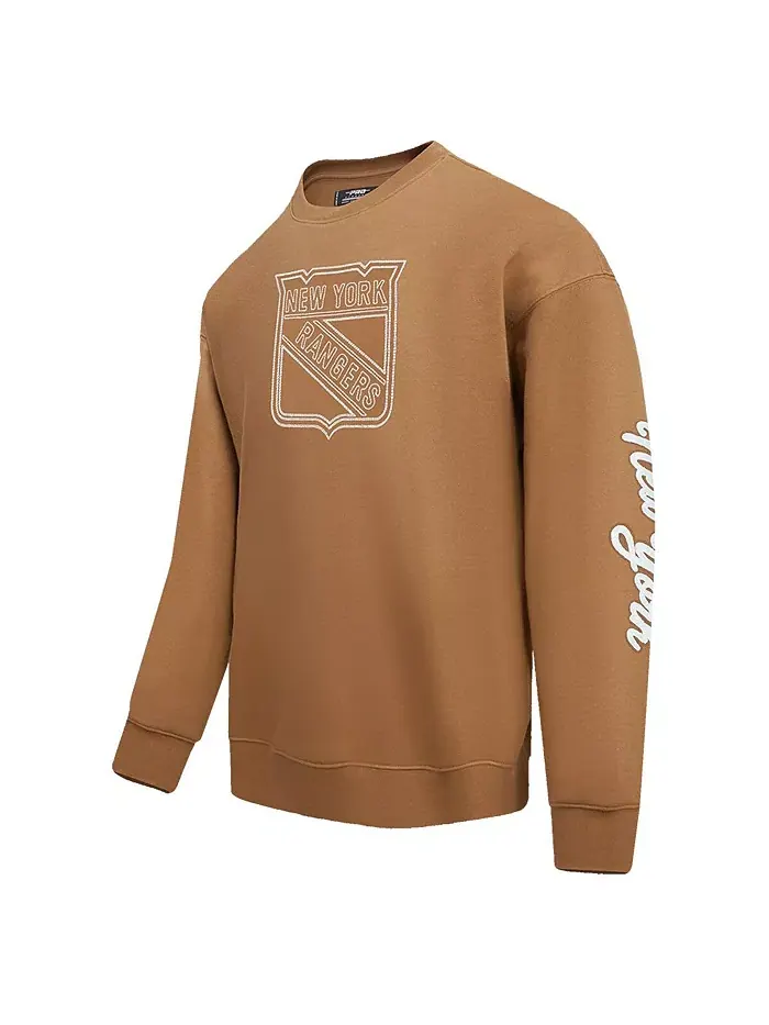 Мужской коричневый свитшот New York Rangers Paint the City Pro Standard — изображение 5 из 5
