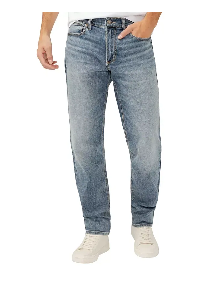 Мужские джинсы Eddie Classic Athletic Fit Tapered Leg Luxe Heritage Silver Jeans Co. — изображение 1 из 3
