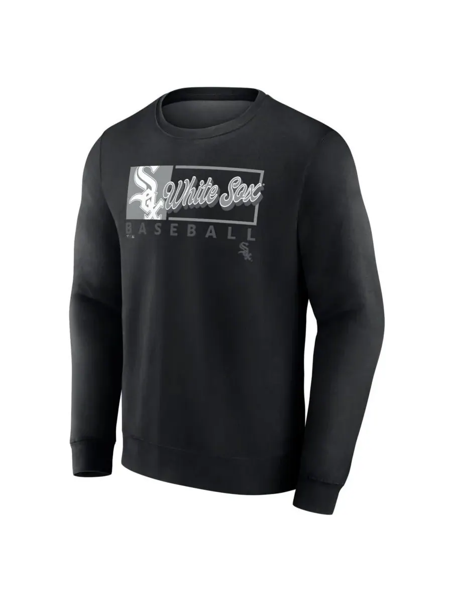 Fanatics Мужская черная флисовая толстовка Chicago White Sox Focus — изображение 3 из 3, черный