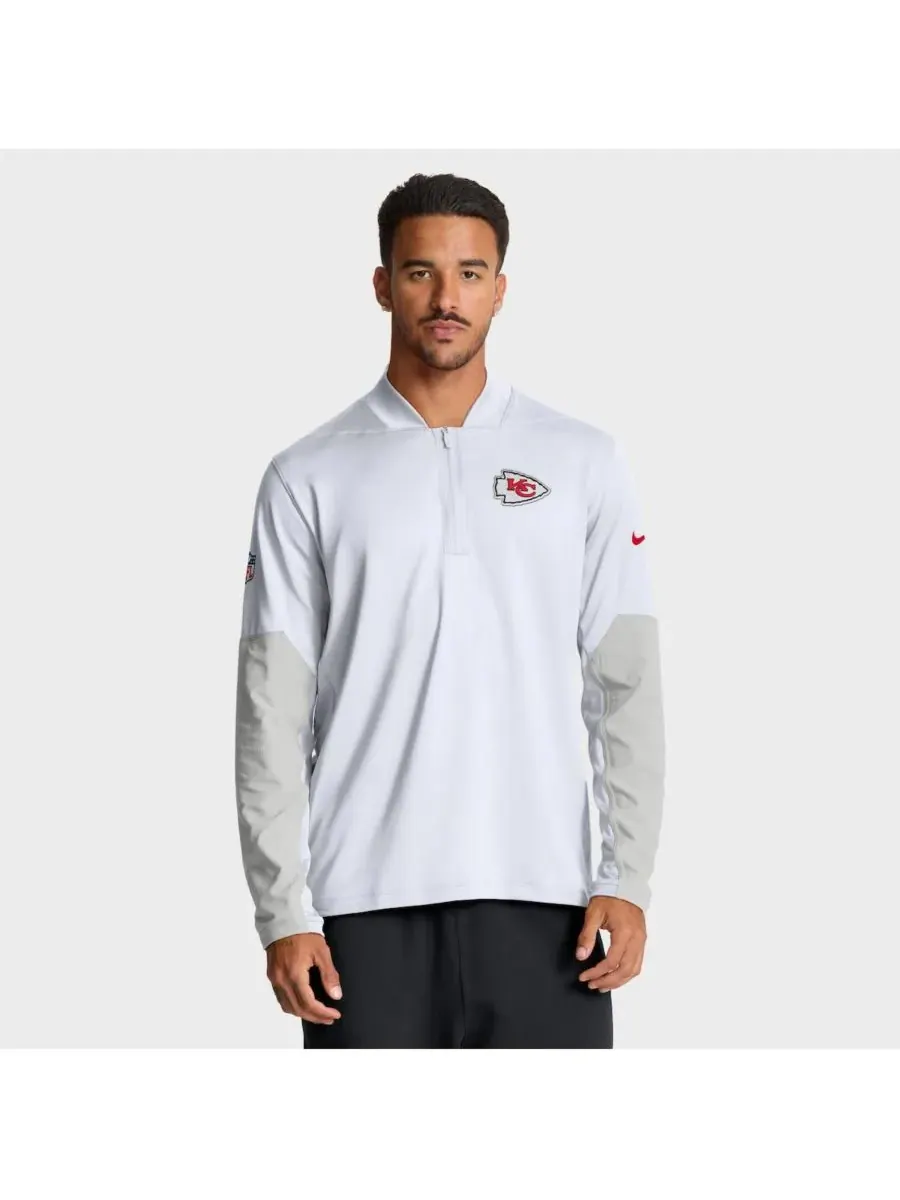 Nike Мужская белая толстовка Kansas City Chiefs Sideline Feel The Pressure Performance с — изображение 1 из 5, белый