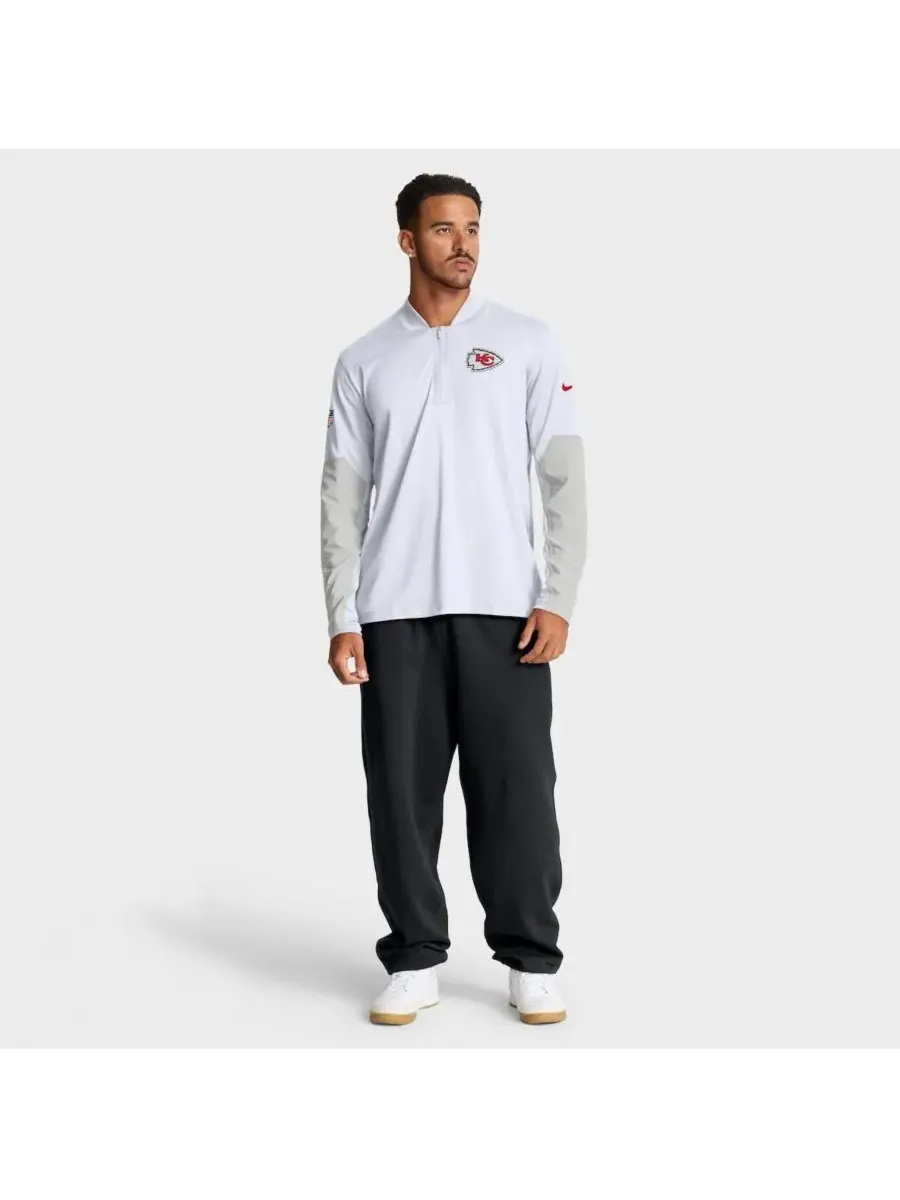 Nike Мужская белая толстовка Kansas City Chiefs Sideline Feel The Pressure Performance с — изображение 3 из 5, белый