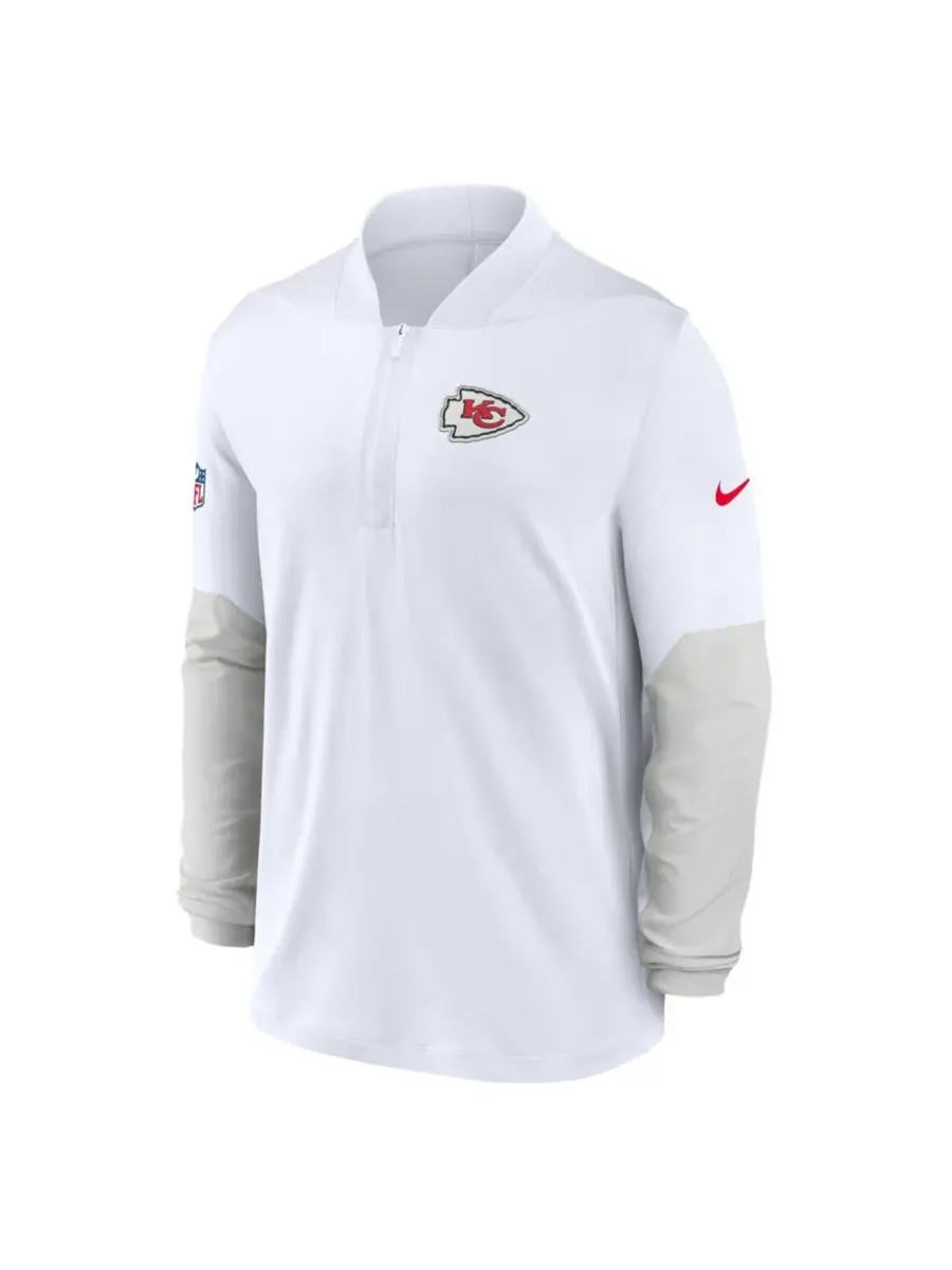 Nike Мужская белая толстовка Kansas City Chiefs Sideline Feel The Pressure Performance с — изображение 5 из 5, белый